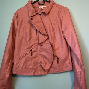 Pink Leather Jacket